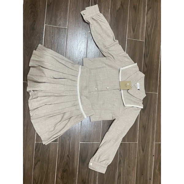 Set áo váy dài tay Loan Lâm