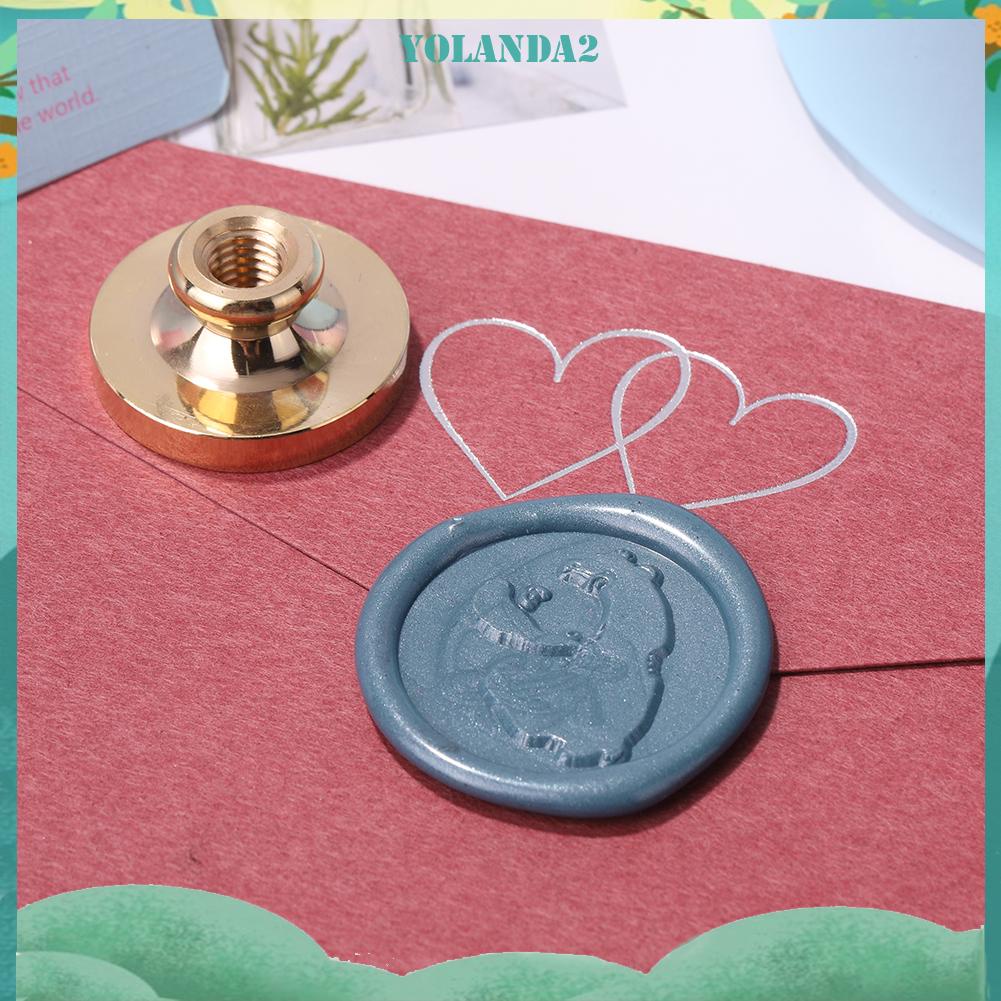 Đầu con dấu sáp niêm phong bì thư hình động vật bằng đồng