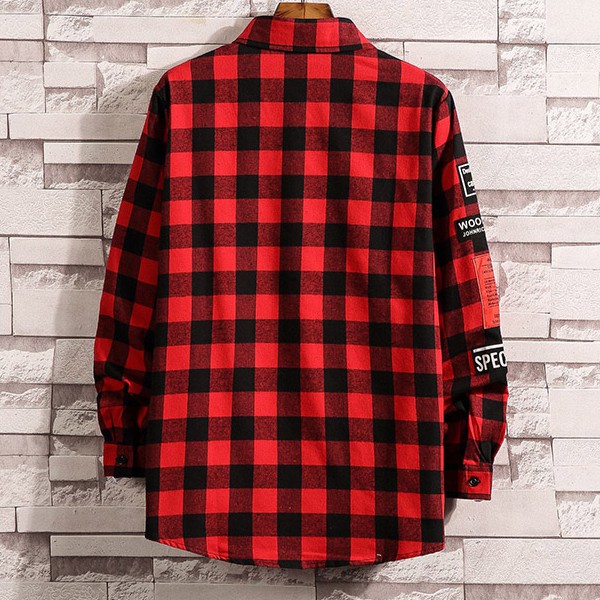 Áo khoác sơ mi caro nam phong cách Hàn 02 | BigBuy360 - bigbuy360.vn