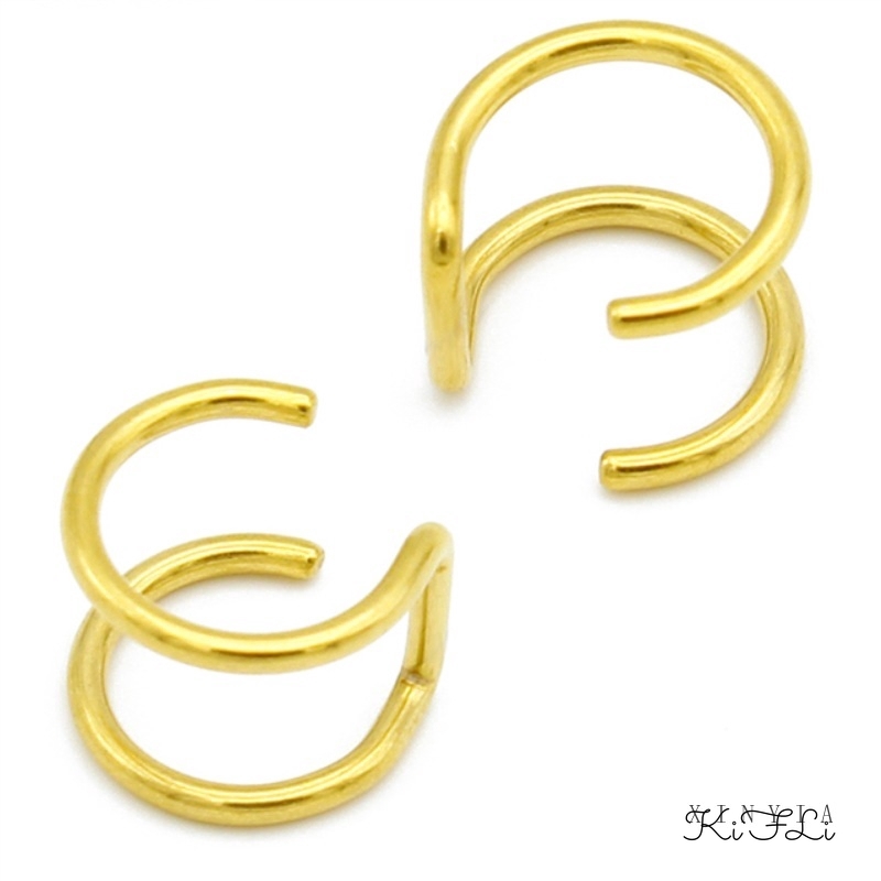 🌸Khuyên Kẹp Vành Tai Dạng Xoắn Thời Trang 4 Màu Tùy Chọn Cho Nữ