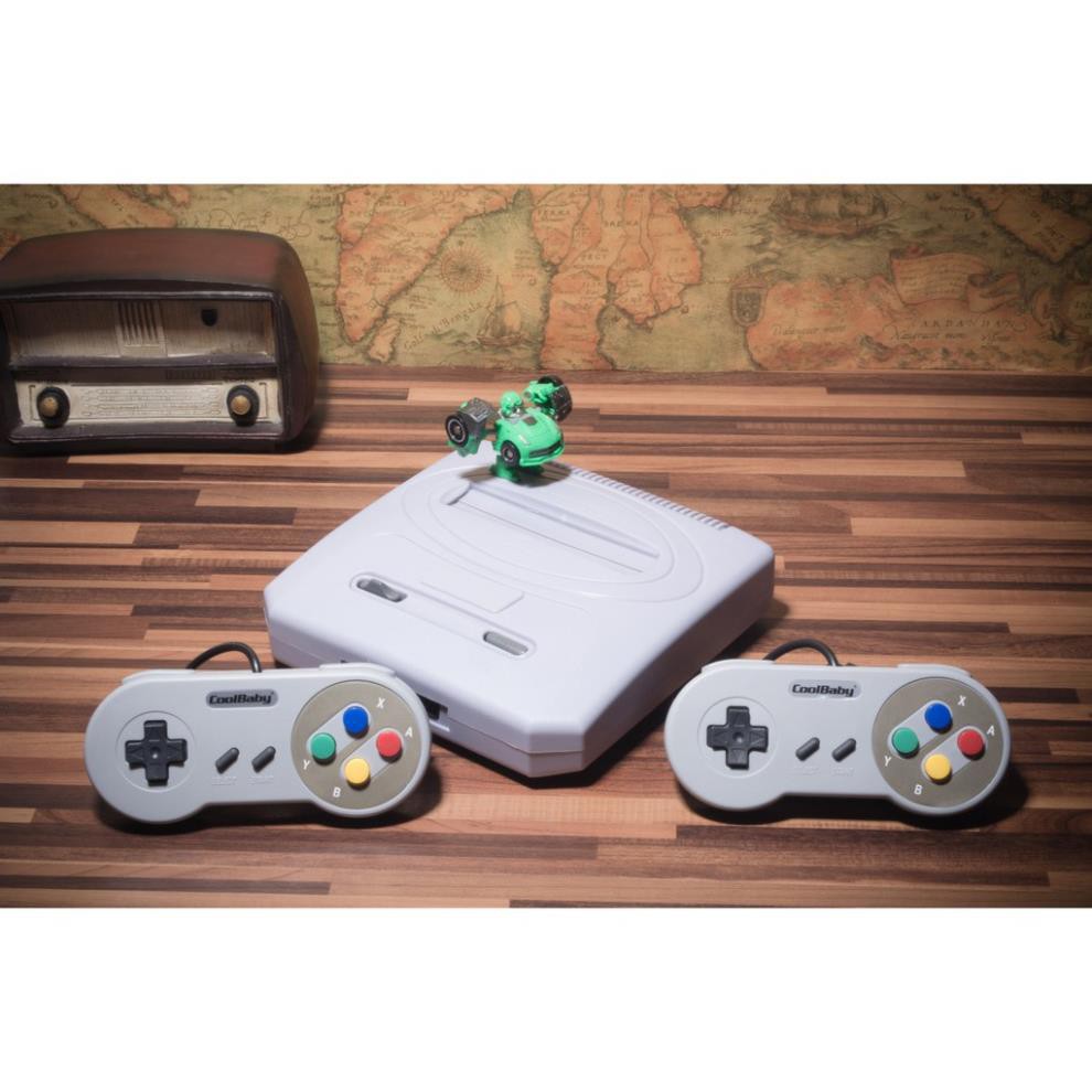Máy chơi game trò chơi 8 bit ngày xưa CoolBaby Family Computer + Kèm băng 500 trò