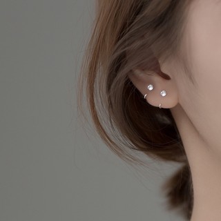 Khuyên tai bạc đá móc Choco Jewelry