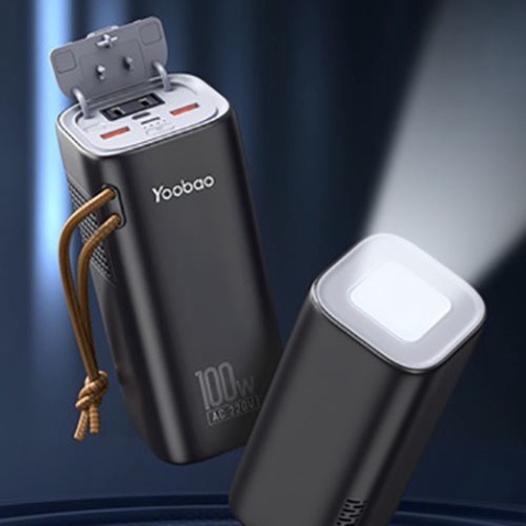 Trạm Sạc Dự Phòng Yoobao EN100 Dung Lượng 20000mAh Tích Hợp Đèn Pin Tiện Dụng Dùng Cho Gia Đình/ Dã Ngoại