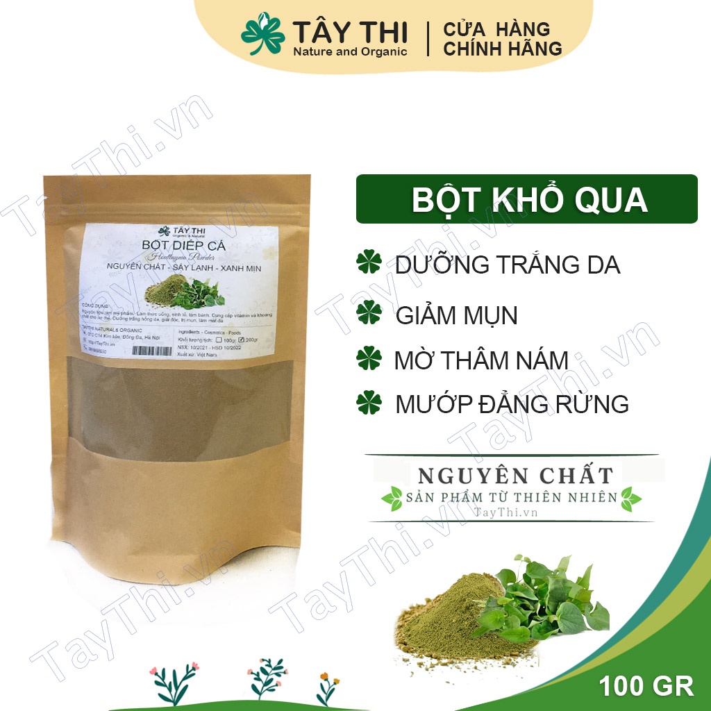 Bột Khổ Qua Lai Rừng 100gr-200gr sấy lạnh - Có kiểm định TSL - Mỹ Phẩm Tây Thi Natural and Organic - Bột handmade