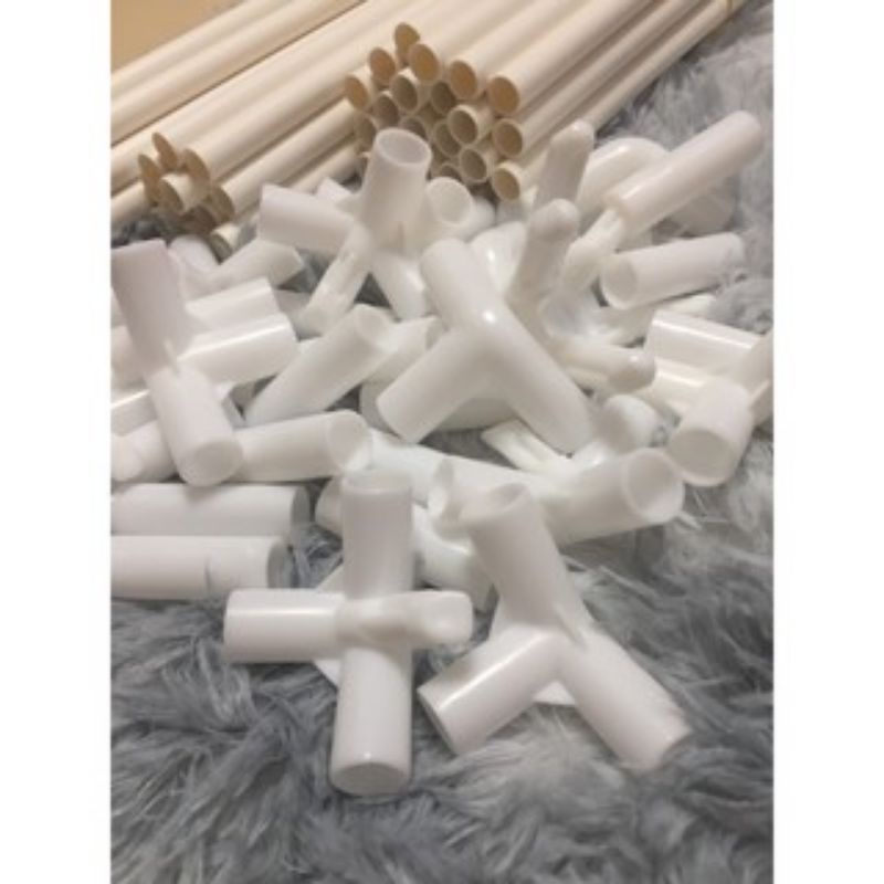 Bộ khung lắp ráp lều công chúa lục giác cho bé