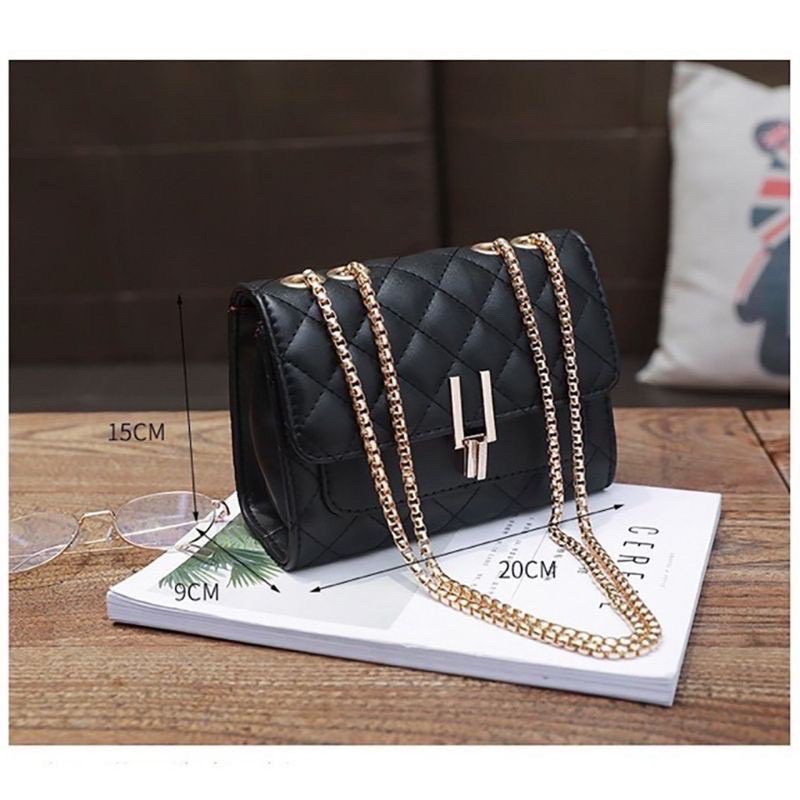 Túi Xách Nữ , Chữ Y Trần Trám 3 Ngăn Da Mềm  Hàng Loại 1