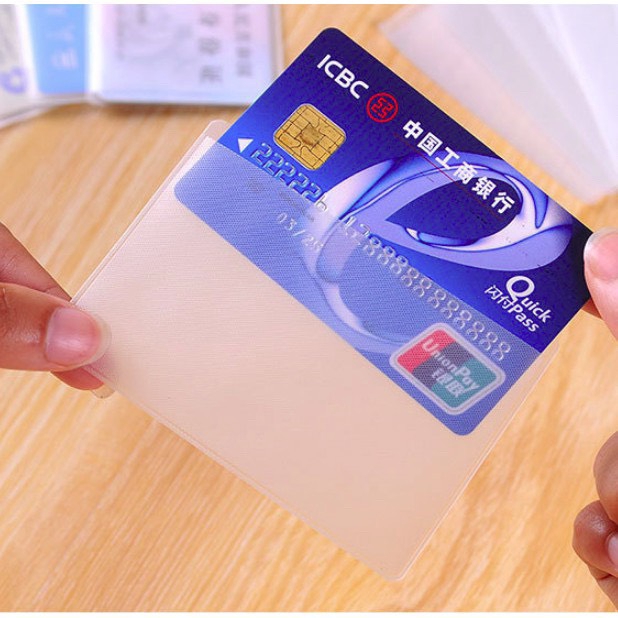 (𝗚𝗶𝗮́ 𝗦𝗶̉) (𝗚𝗶𝗮́ 𝗦𝗶̉)[COMBO 100 CÁI] Vỏ Bọc Thẻ Căn Cước- CCCD Thẻ ATM, Thẻ Sinh Viên, Thẻ Nhân Viên..