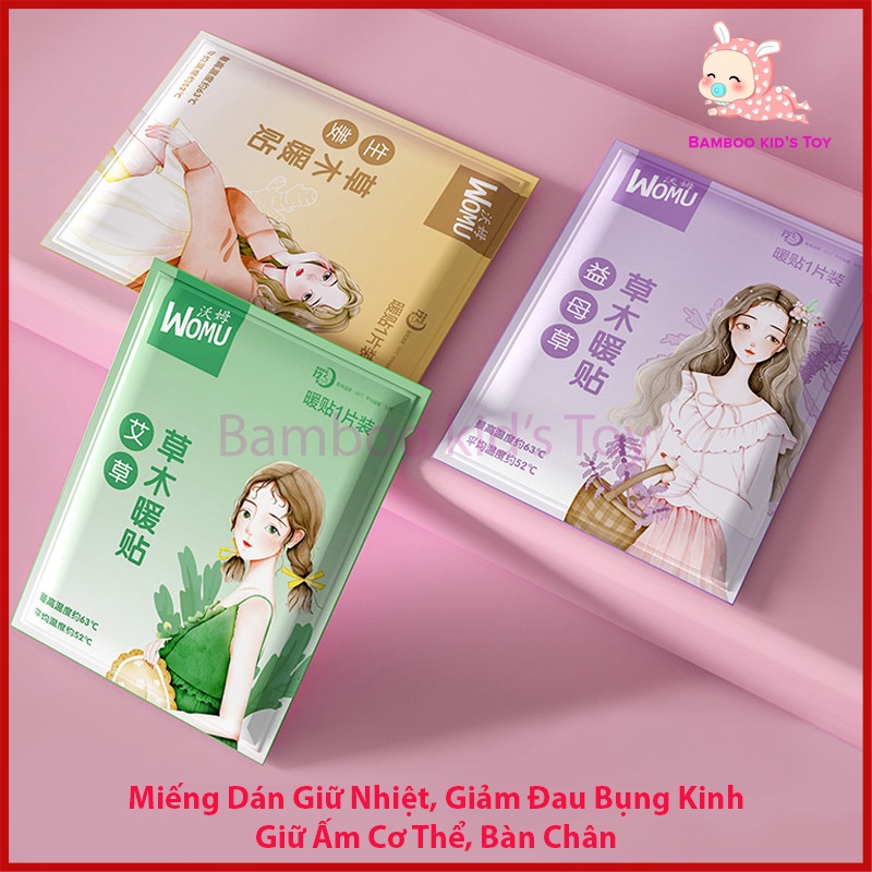 Miếng Dán Giữ Nhiệt, Miếng Dán Ấm Bụng Kinh Hình Cô Gái Giữ Ấm Cơ Thể