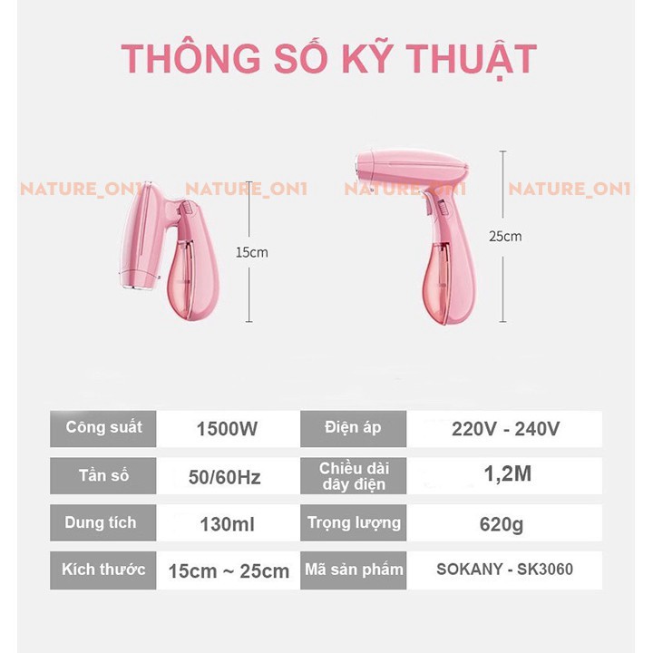 Bàn Ủi Hơi Nước ⚡️ 𝐅𝐑𝐄𝐄 𝐒𝐇𝐈𝐏 ⚡️ An Toàn Tiện Lợi 3060 - Là Thẳng Quần Áo Nhanh Chóng - Phù Hợp Với Mọi Loại Vải