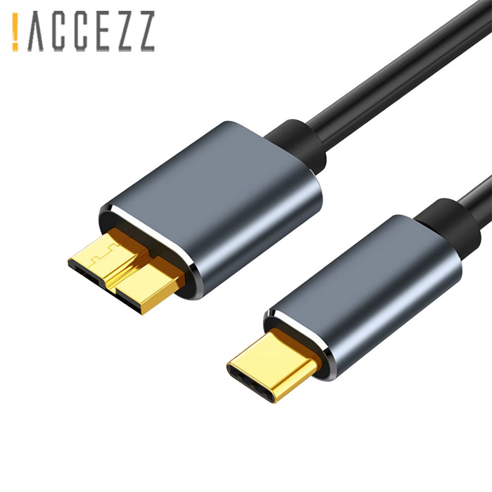 !Dây Cáp Truyền Dữ Liệu Loại C Qua Micro-b Tương Thích Với Macbook Pro Huawei Pro USB3.0 Micro-b Samsung Note 3 S5 0.5m 1m 2m