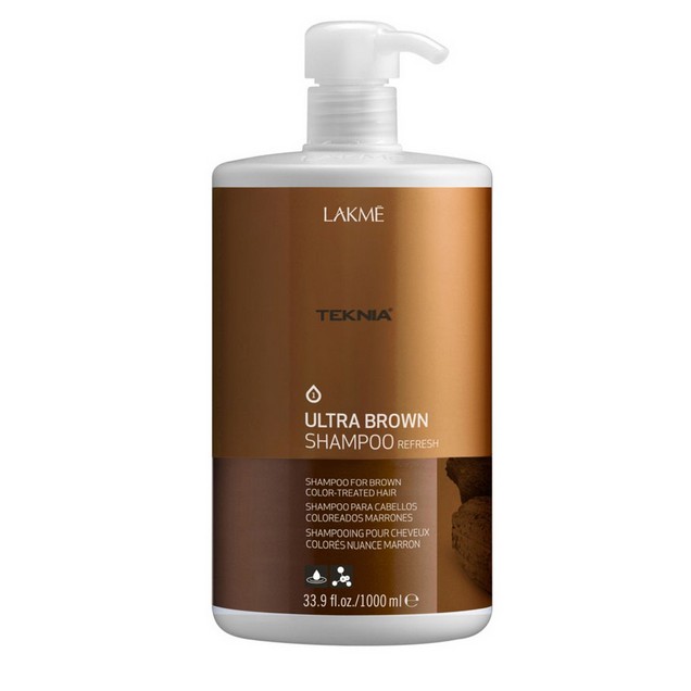 Dầu gội cho tóc nhuộm nâu Lakme Teknia Ultra Brown Shampoo Refresh 1000ml