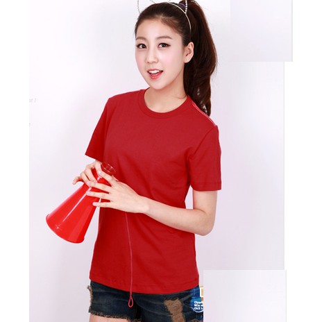 ÁO THUN TRƠN CỔ TRÒN MÀU ĐỎ ĐÔ TAY NGẮN NAM NỮ ( CÓ CẢ SIZE EM BÉ ) 6.99N4