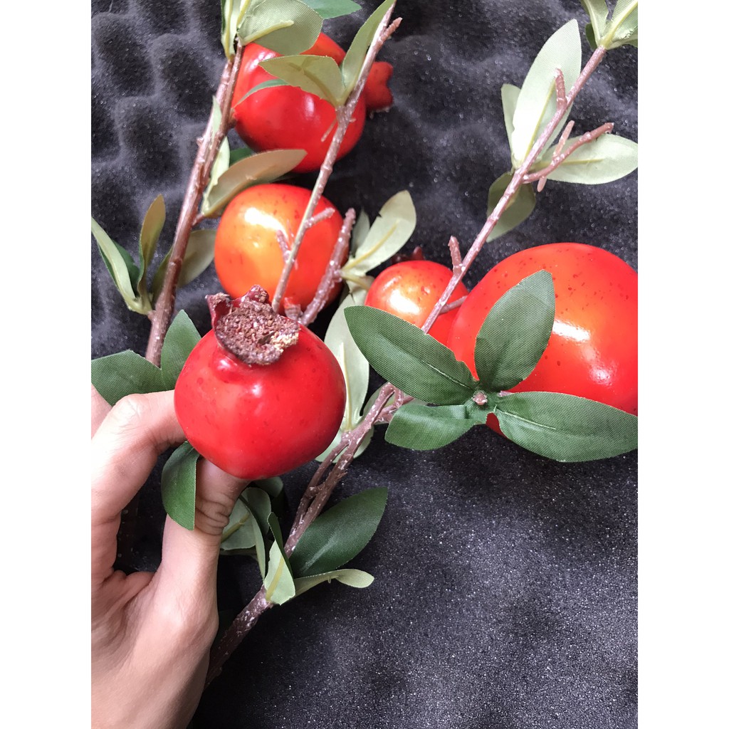 CÀNH LỰU PHONG THỦY 6 QUẢ TO CAO 80 cm