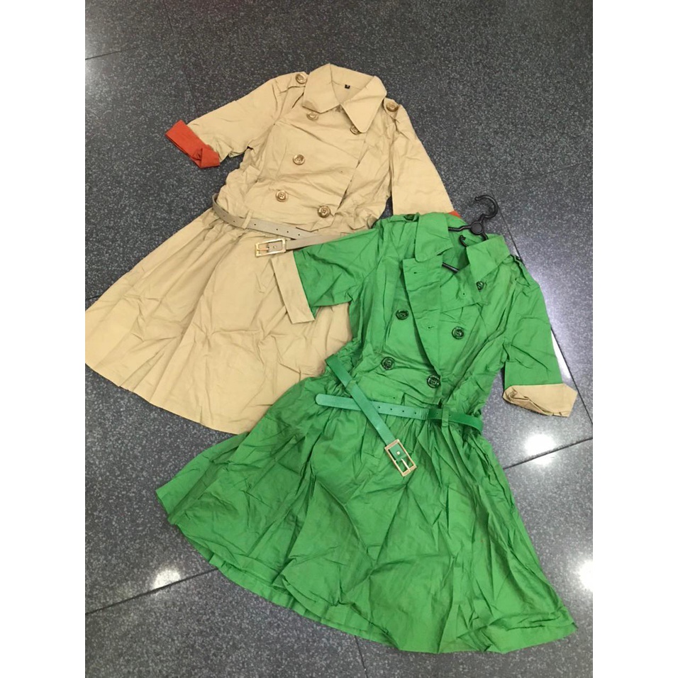 ĐẦM KAKI KÈM NỊT SIÊU XINH