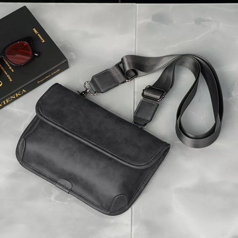 Túi Đeo Chéo Da Pu  Phong Cách Hàn Quốc Thời Trang Cho Nam