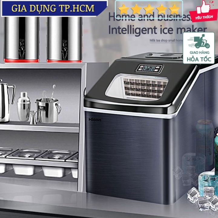 🆕 Máy Làm Đá Viên Mini Gia Đình Ice Maker Machine HZB-30F