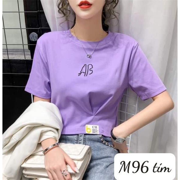 Áo Thun Nữ 💙FREESHIP💙 Áo phông nữ tay ngắn in chữ AB, chất mịn, mát Mã: S96 | BigBuy360 - bigbuy360.vn