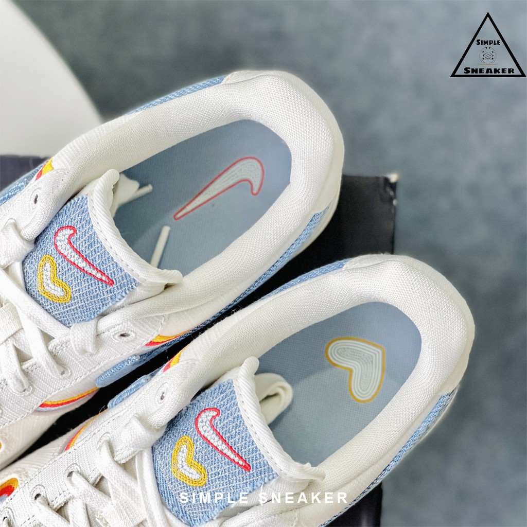 Giày Nữ Nike AF1 FREESHIP Sneaker Thể Thao Nike Air Force 1 07 LV8 Sail Denim -Hàng Chính Hãng - Chất Liệu Canvas