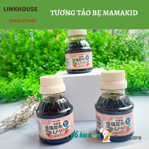 Nước tương tảo bẹ tách muối Hokkaido Kids&amp;Mama 100ml Nhật Bản