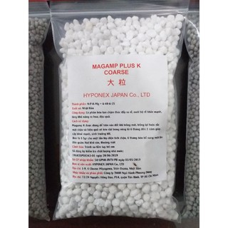 Phân bón tan chậm Magamp plus K hạt trắng 500g