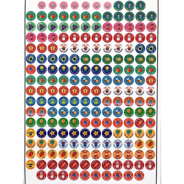 200 sticker khen con kích thước 1.5cm