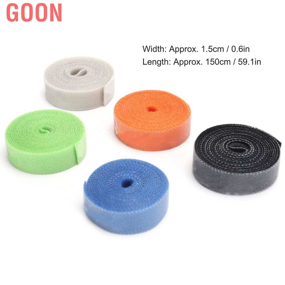 Goon Set 5 Dây Quấn Cáp Có Móc Tiện Lợi 1.5m