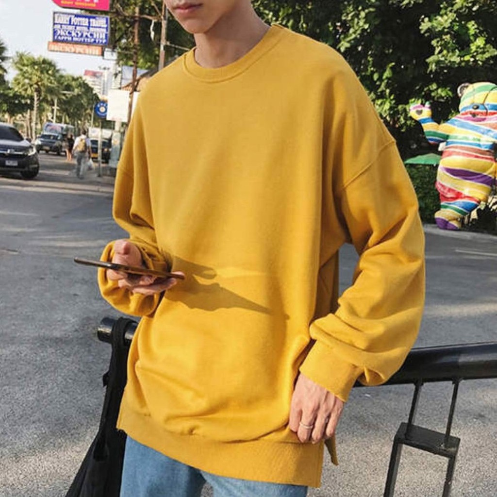 Áo Sweater Form Rộng Unisex; thời trang cho cả Nam/Nữ, cho các cặp đôi mùa đông.