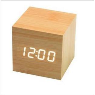 [XẢ KHO] Đồng hồ LED để bàn giả gỗ
