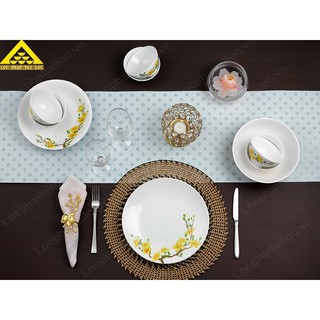 Bộ bàn ăn - đồ ăn 9 sản phẩm daisy ifp hoàng mai, sứ minh long i