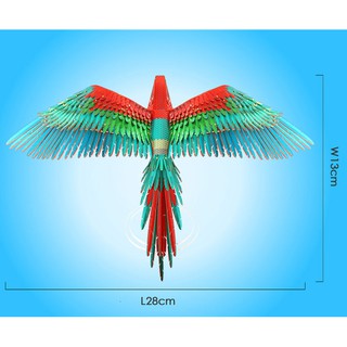 Mô hình thép 3đ tự ráp  Scarlet Macaw
