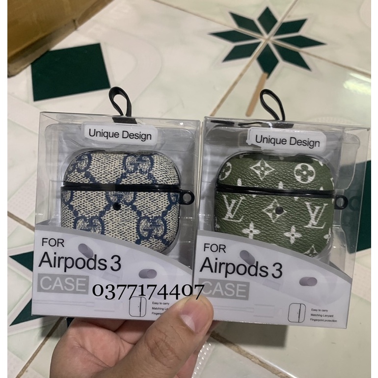 Bao da họa tiết cho Airpods 3 cao Cấp sang trọng