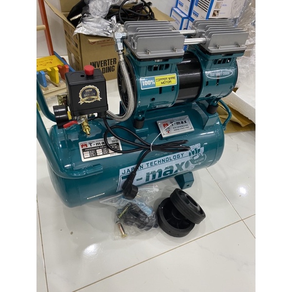 Máy nén khí TMAX 30L ko dầu lõi đồng 1HP