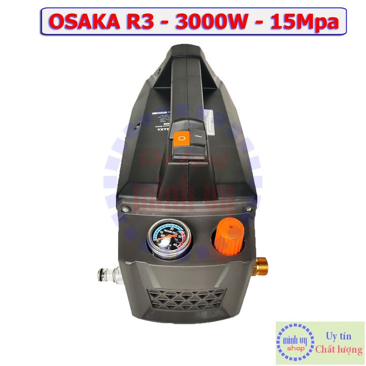 Máy xịt rửa điều hòa- máy rửa xe chỉnh áp Osaka R3 - 3000W - Dây 15 mét