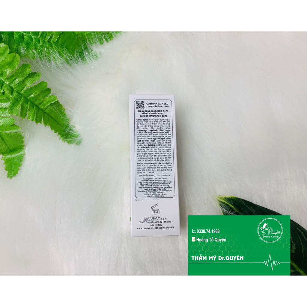 [CHÍNH HÃNG] Kem Ngừa Mụn ban đêm CANOVA ACNELL - REPLENISHING CREAM 50ml | BigBuy360 - bigbuy360.vn