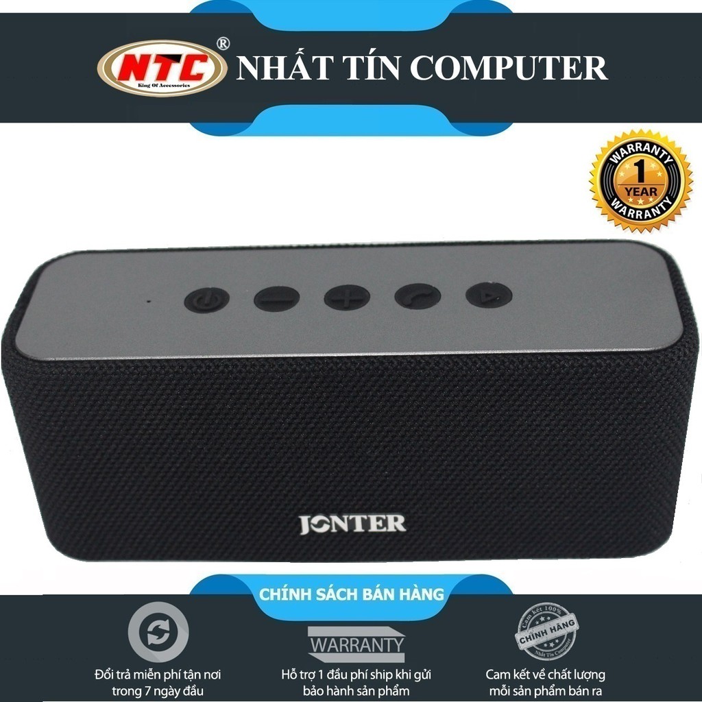 Loa bluetooth cao cấp Bugani Jonter Sugar Man - Âm thanh tuyệt vời (pin 2000mAh, công suất 10W) (Đen)