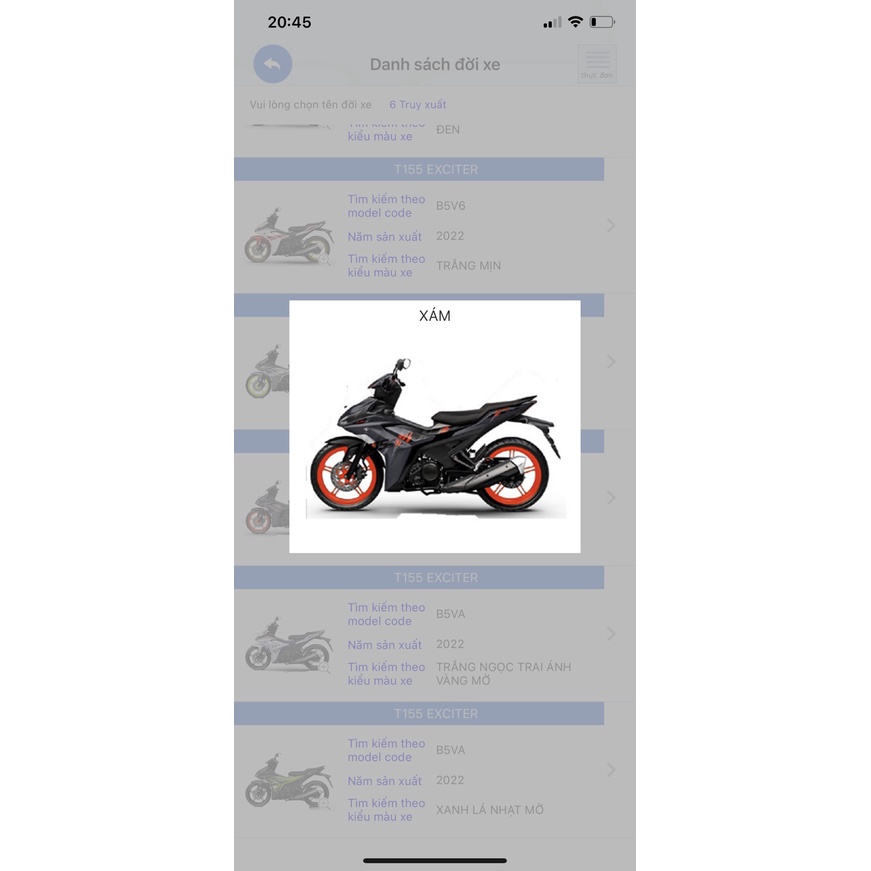 Tem yếm trái xám ex155 đời 2022 zin chính hãng