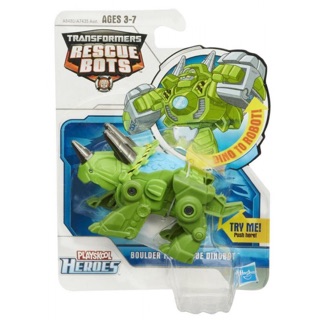 Robot Transformers Playskool Heroes Rescue Bots Chase the Rescue Dinobot (Box)