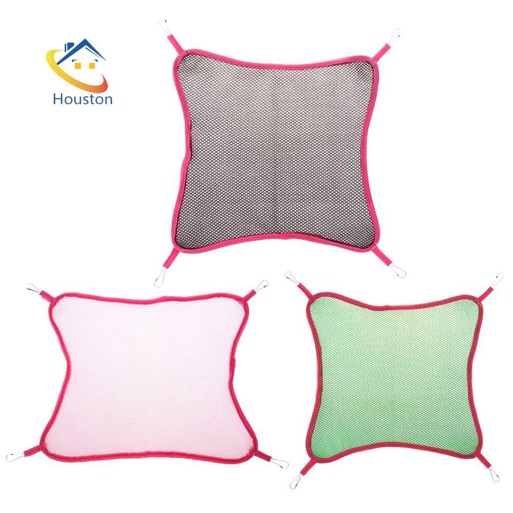 Võng treo bằng vải lưới nhiều lớp thoáng khí cho mèo/chuột hamster/chồn ngủ vào mùa xuân hè