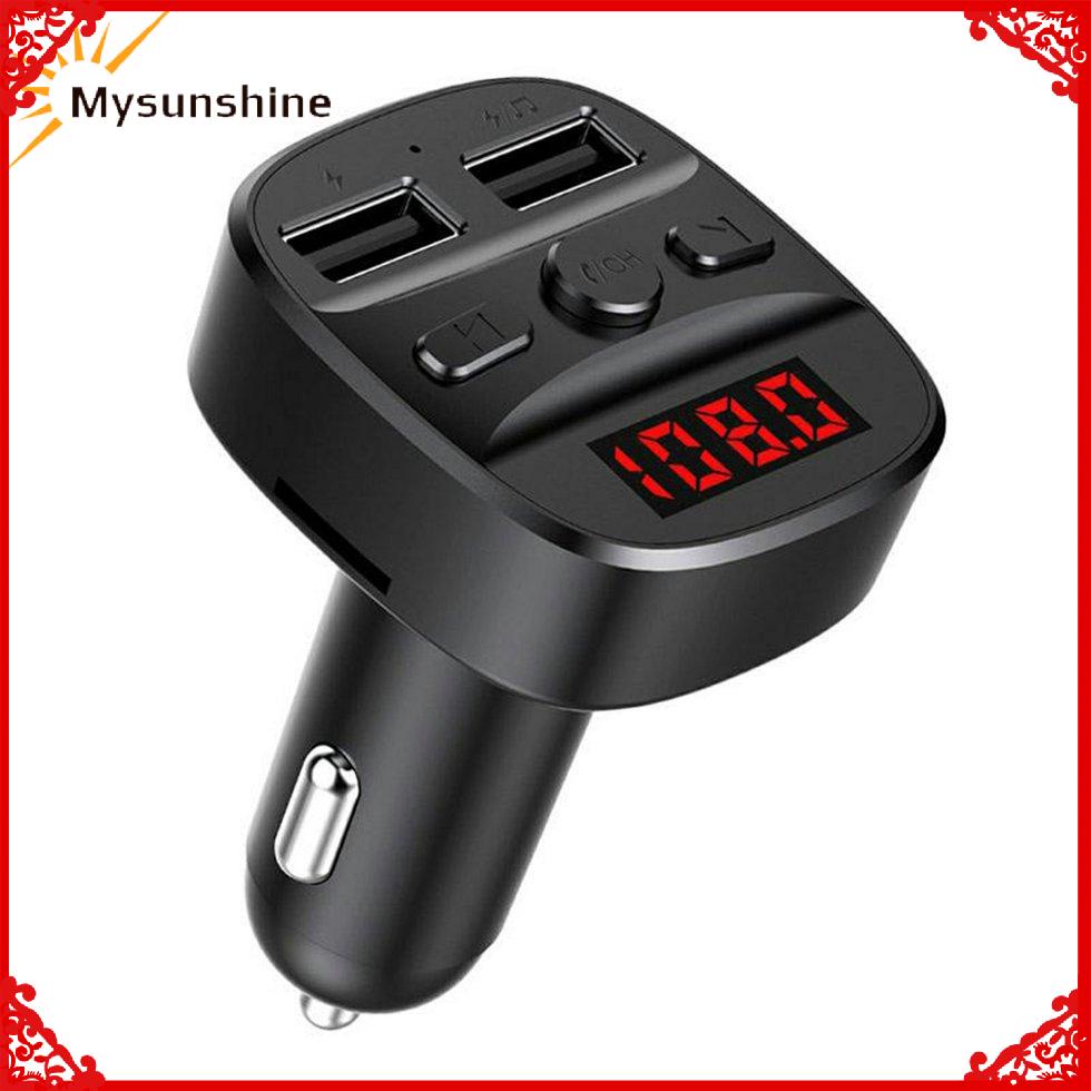 T60 Universal Car Charger FM Transmitter Wireless 5.0 Car Audio MP3 Player