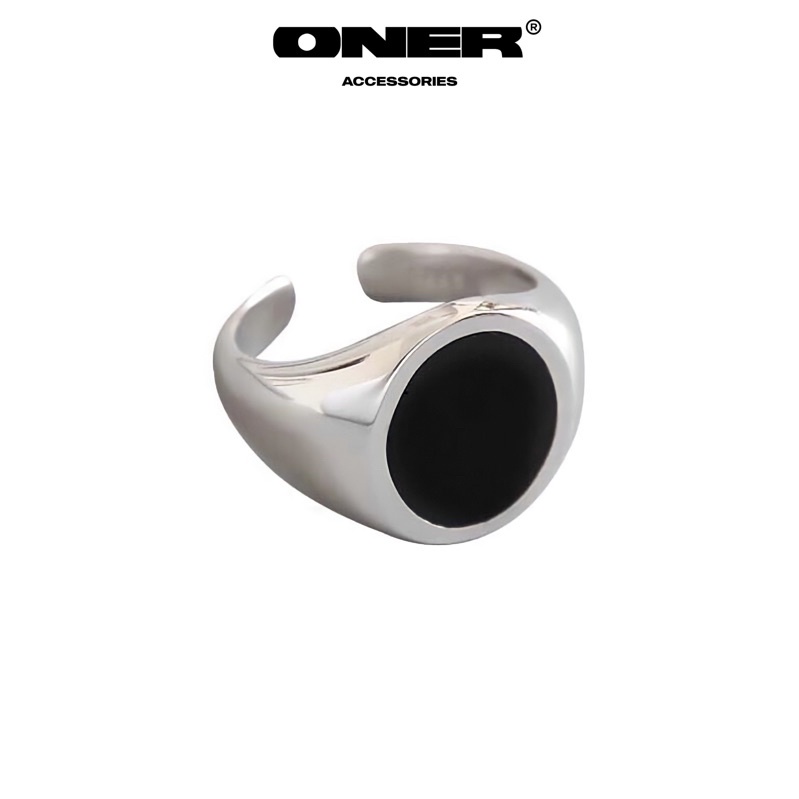 Nhẫn ONER Bạc 925 "Black Ring"