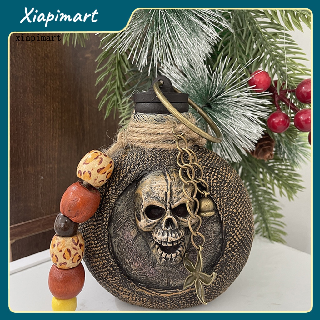 Chai Rượu Hình Đầu Lâu Dùng Làm Đạo Cụ Chụp Ảnh Halloween