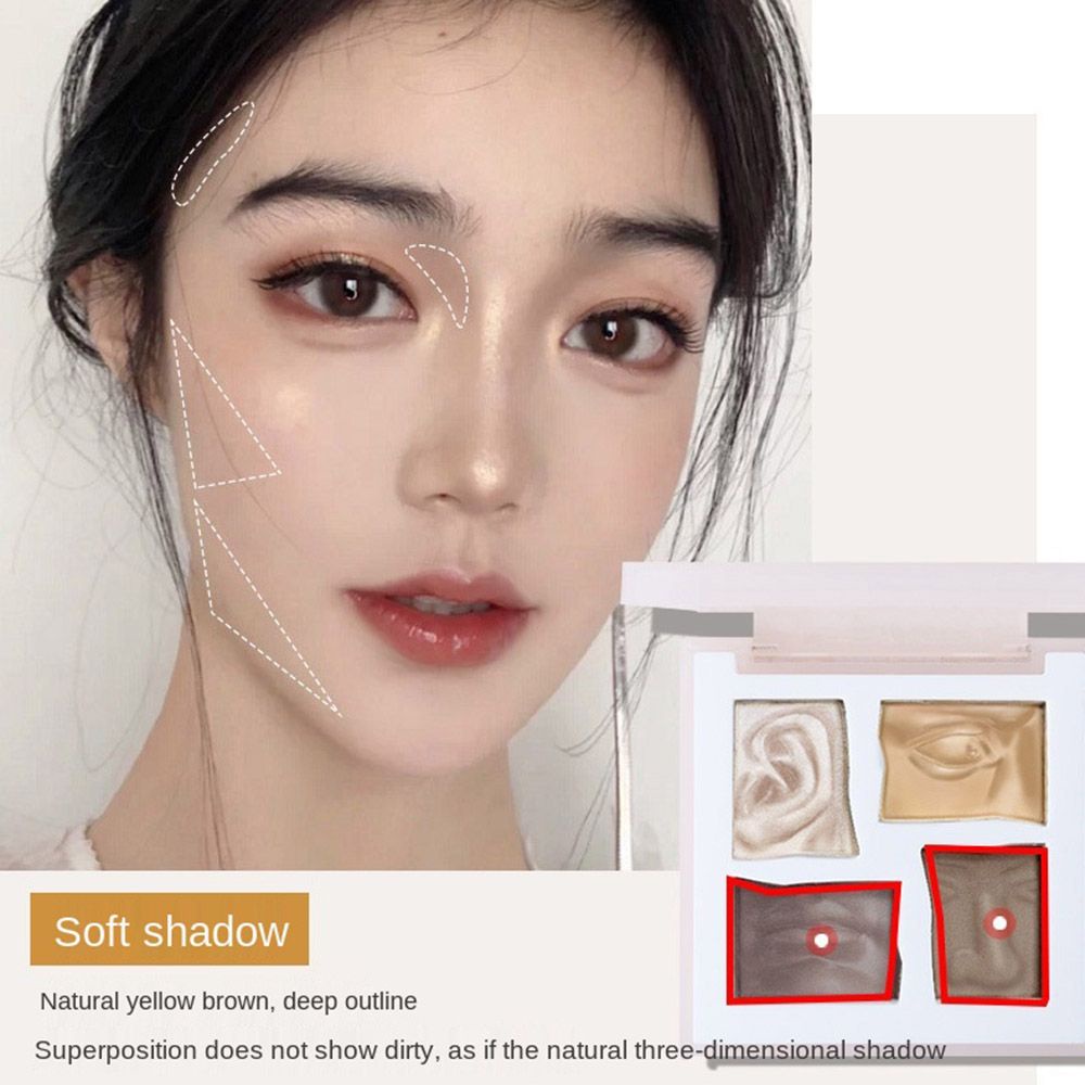 NEEDWAY Sculptor David Highlight Palette Brightening Matte Repairing Facial Concealer Palette High-Gloss Blush Nose Shadow All-in-One Plate MAFFICK Face Cosmetics