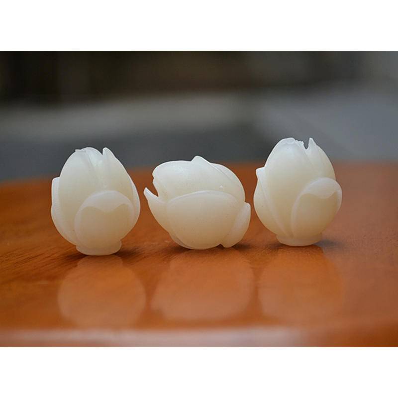 Hạt Bồ Đề Khắc Hình Hoa Mộc Lan Tự Làm Dùng Để Trang Trí
