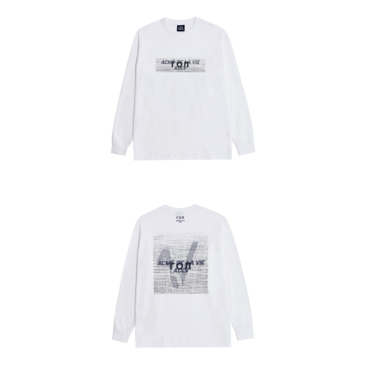 Áo Thun Dài Tay LOG X ADLV DOCKING LONG SLEEVE T-SHIRT WHITE