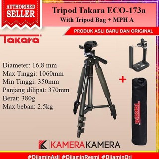 Giá Đỡ Ba Chân Takara Eco-173a Cho Máy Ảnh Dslr