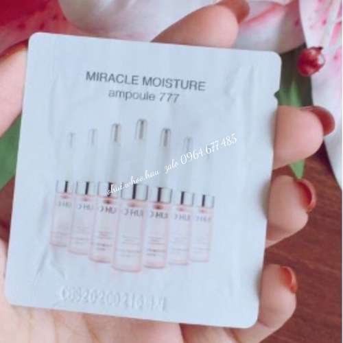 10 Gói Tinh Chất 777 căng bóng da Ohui Miracle Moisture Ampoule