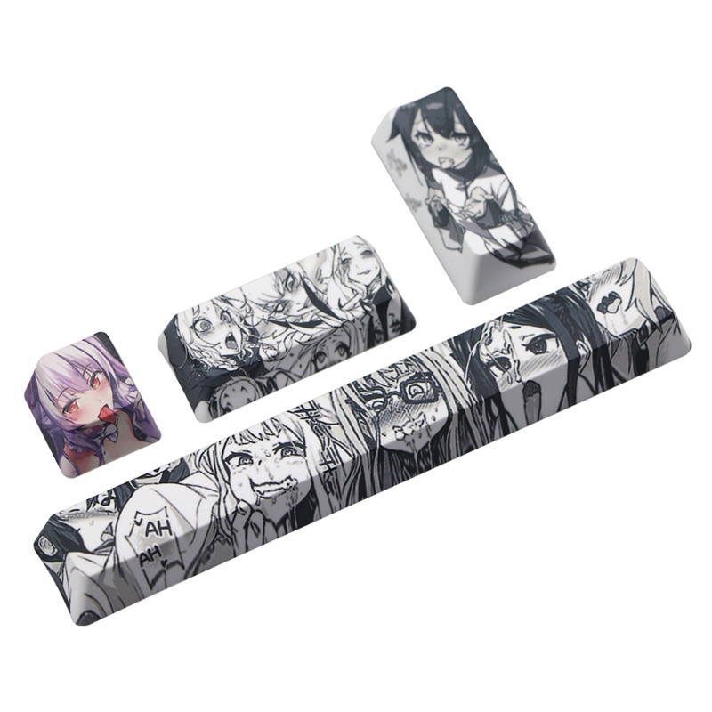 Set 4 nút bấm bàn phím cơ 6.25U ESC họa tiết anime Nhật Bản