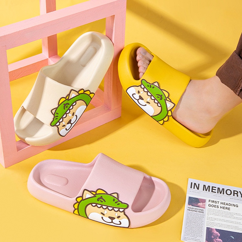 Dép Đi Trong Nhà Họa Tiết Hoạt Hình Xinh Xắn Phong Cách Xuân Hè Cá Tính