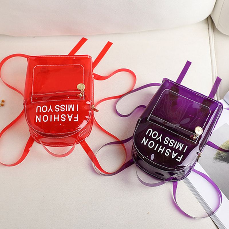 Balo Nhựa PVC Trong Suốt Thời Trang Cho Tuổi Teen
