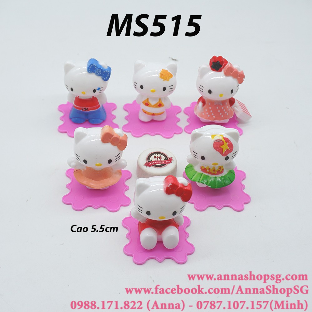MS515 BỘ 6 TƯỢNG KITTY